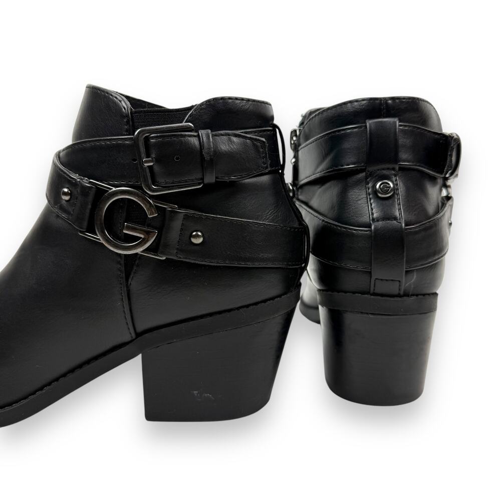 GUESS GBG black vegan leather cowgirl ankle boots - Picture 11 of 13